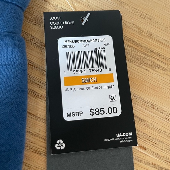 NWT Under Armour Loose Iron Paradise Rock Joggers (small) - Picture 5 of 8